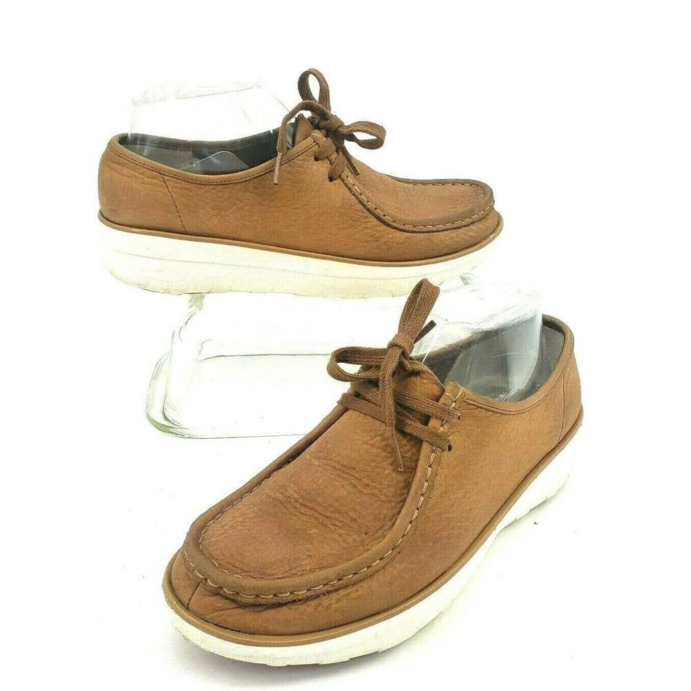 FitFlop Tan Loaff Moc Shoe Lace Up Soft Nuebuck‎